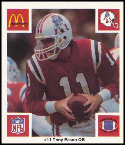 1986 McDonald's Patriots 11 Tony Eason